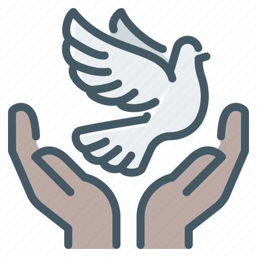 Peace, hands, dove, hope, pigeon, freedom icon - Download on Iconfinder