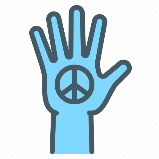 Peaceful, peace, hand icon - Download on Iconfinder