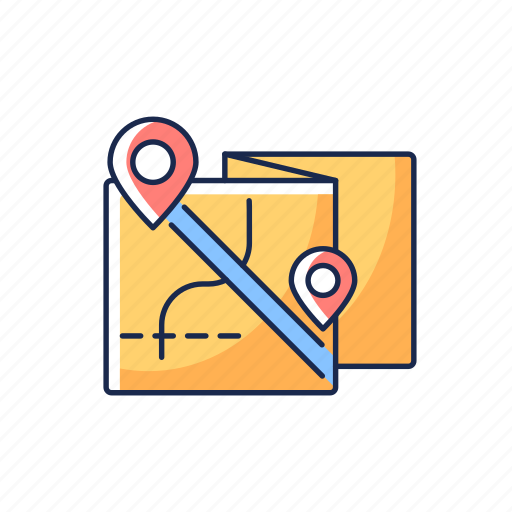 Roadtrip, map, navigation, cartography icon - Download on Iconfinder