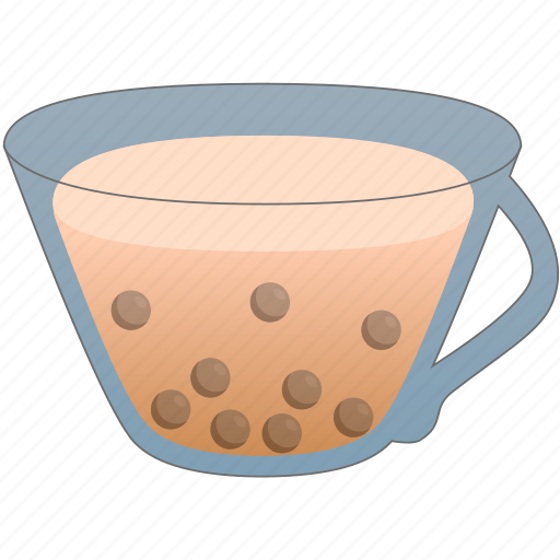 Boba tea, milk tea, pearl, pearl milk tea, pearl tea, tapioca tea, tea icon - Download on Iconfinder