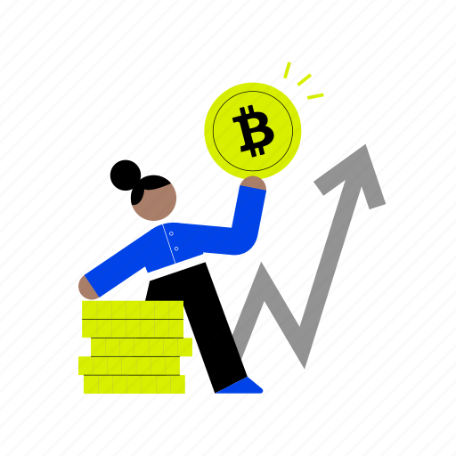 Cryptocurrencies, going, up, gold, direction, right, finance icon - Download on Iconfinder
