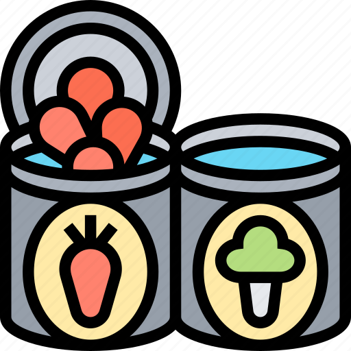 Vegetables, canned, ingredient, pickle, container icon - Download on Iconfinder