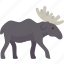 moose, elk, animal, wildlife, forest 