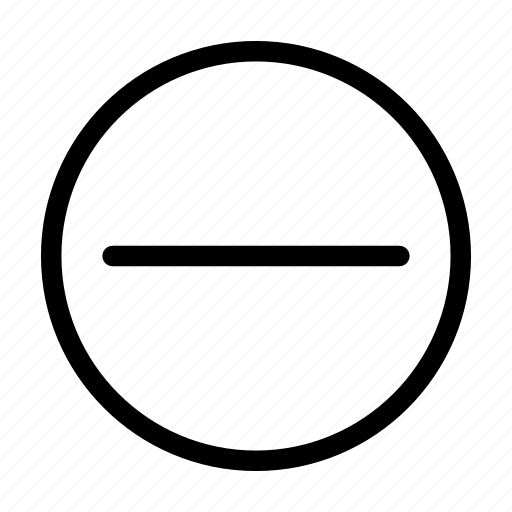 Circle, essential, minus, ui icon - Download on Iconfinder