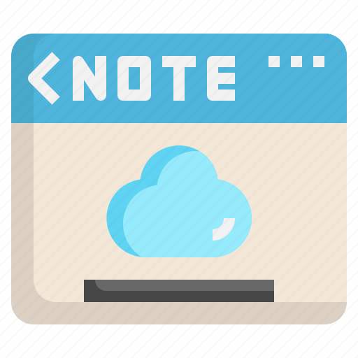 Cloud, note, electronic, files, warn, computer icon - Download on Iconfinder