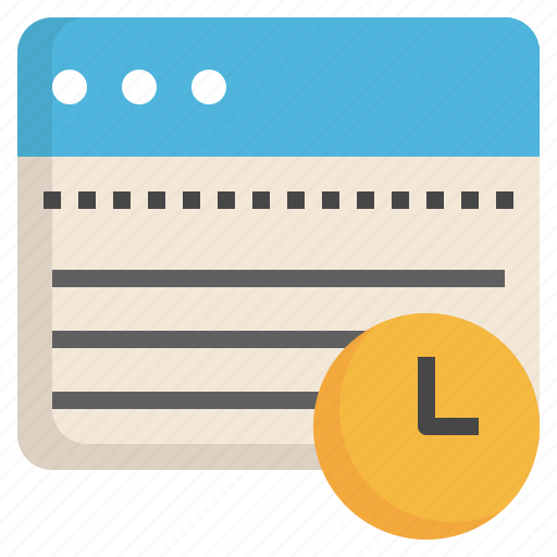 Time, note, electronic, files, warn, computer icon - Download on Iconfinder