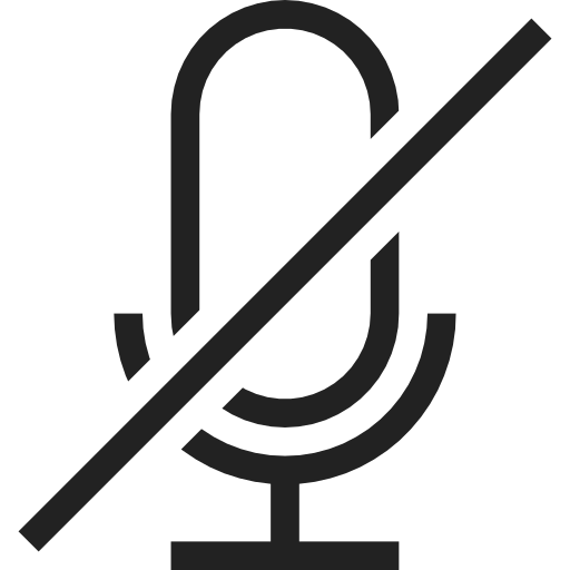 Audio, ban, media, microphone, alert, notification, warning icon - Free download