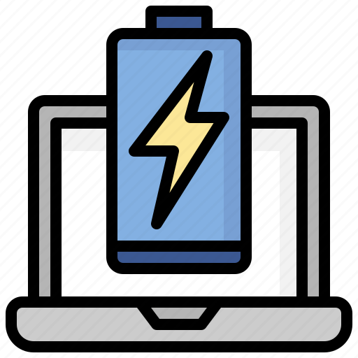 Battery, charge, charging, computer, laptop, notification, warning icon - Download on Iconfinder