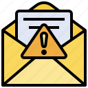 alert, communications, email, error, message, notification, spam