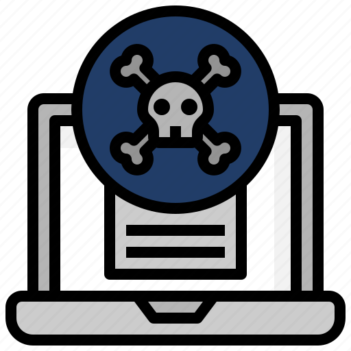Computer, danger, dangerous, dead, malware, programming, skull icon - Download on Iconfinder