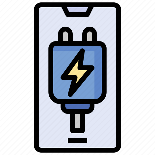 Electronic, electronics, energy, power, saving, smartphone, thunder icon - Download on Iconfinder