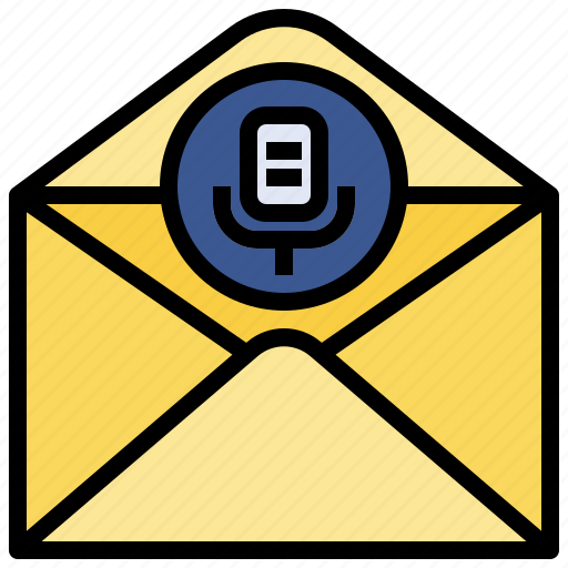 Audio, communications, email, envelope, mail, message, voice icon - Download on Iconfinder