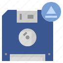 cd, compact, disk, eject, multimedia, music, notification