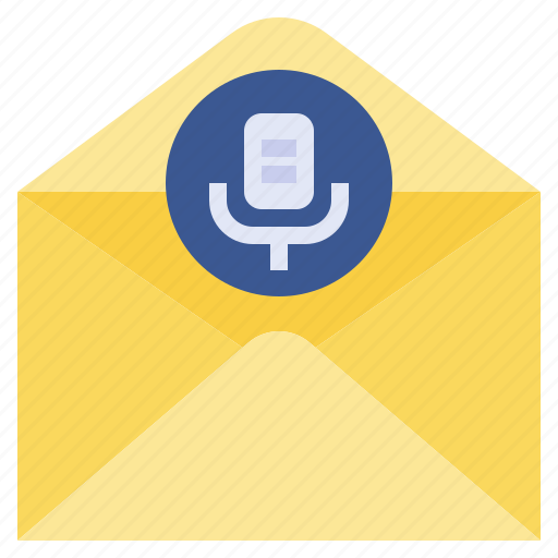 Audio, communications, email, envelope, mail, message, voice icon - Download on Iconfinder