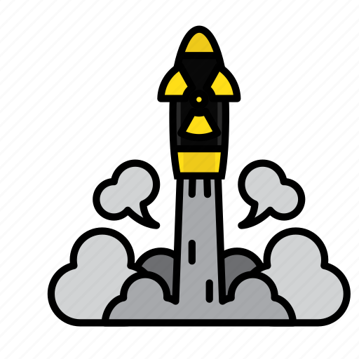 Danger, energy, missile, nuclear, radiation, rocket, war icon - Download on Iconfinder