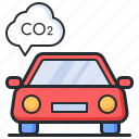 car, pollution, exhaust, carbon dioxide