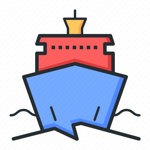 Icebreaker, ship, icy, ocean icon - Download on Iconfinder