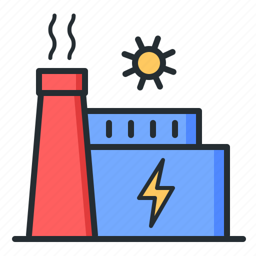Factory, energy, industrial, power plant icon - Download on Iconfinder