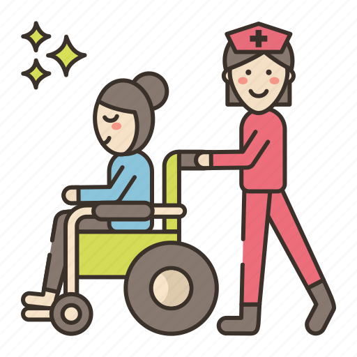 Delivery, hospital, nurse, wheelchair icon - Download on Iconfinder