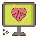 heart, monitor, rate, screen