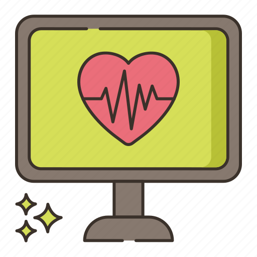 Heart, monitor, rate, screen icon - Download on Iconfinder