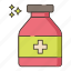 bottle, fluid, medical, medicine 