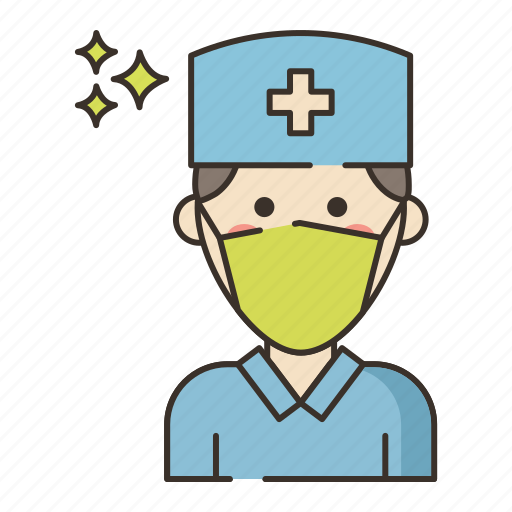 Mask, nurse, with icon - Download on Iconfinder