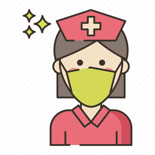 Mask, nurse, with icon - Download on Iconfinder