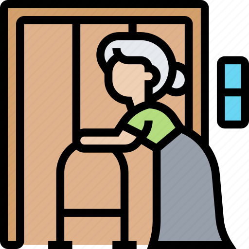 Elevator, lift, elderly, disability, passenger icon - Download on Iconfinder