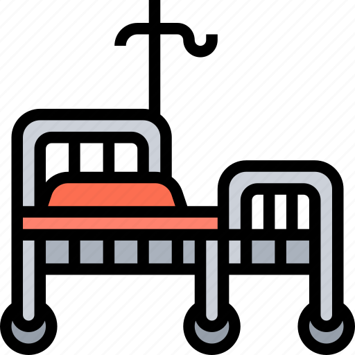 Stretcher, patient, bed, hospital, recovery icon - Download on Iconfinder