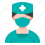 nurse, avatar, man, male, nursing, medical, assistant, mask 