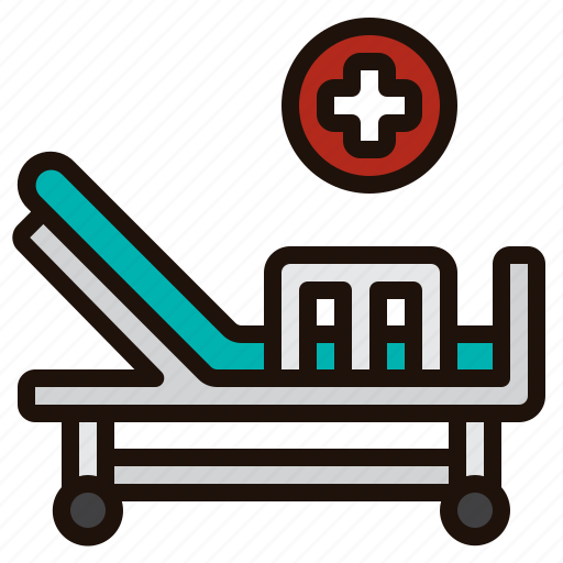 Bed, hospital, healthcare, medical, equipment, illness icon - Download on Iconfinder