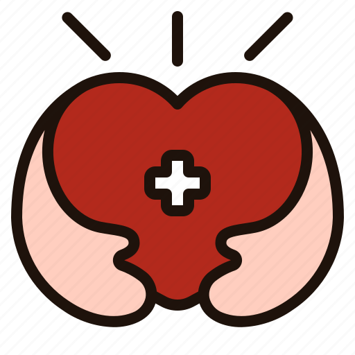 Healthcare, heart, love, hands, medical, caregiver, insurance icon - Download on Iconfinder