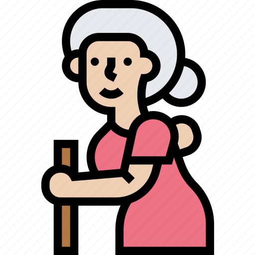 Grandmother, elderly, senior, woman, old icon - Download on Iconfinder