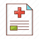 medical, report, file, document, hospital 