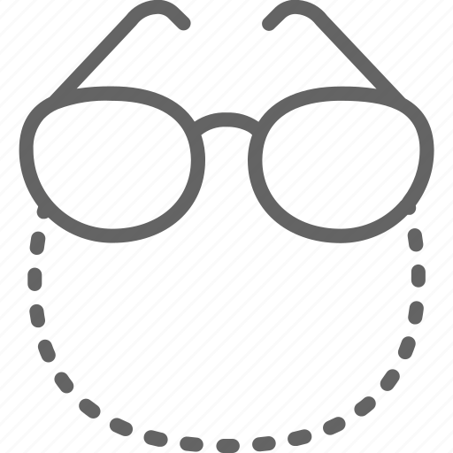 Chain, glasses, old, optical, pensioners, retro, spectacles icon - Download on Iconfinder