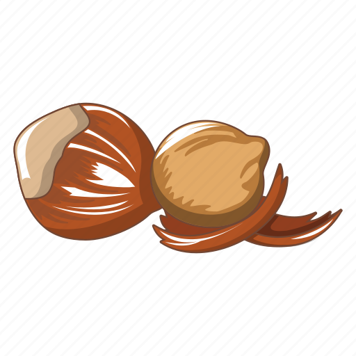 Autumn, brown, cartoon, closeup, food, hazelnut, seed icon - Download on Iconfinder