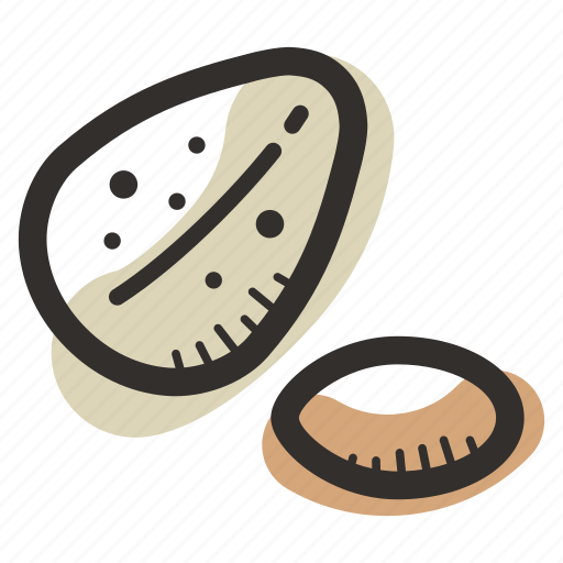 Almond, food, healthy, nut, protein, snack icon - Download on Iconfinder
