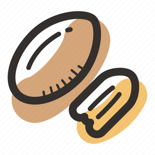 Food, healthy, nut, pecan, protein, snack icon - Download on Iconfinder
