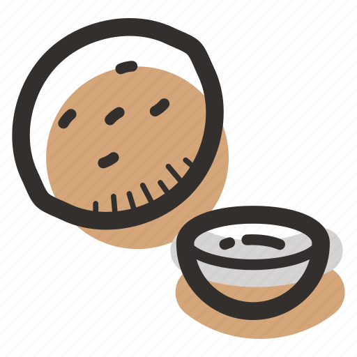 Coconut, food, healthy, nut, protein, snack icon - Download on Iconfinder