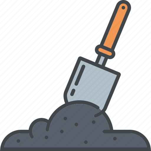 Digging, equipment, garden, gardening, shovel, soil, tool icon - Download on Iconfinder