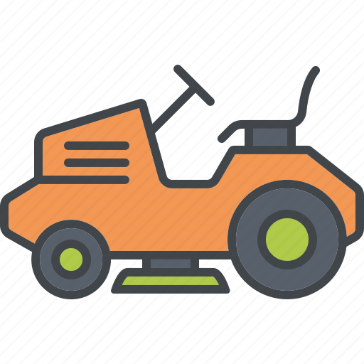 Equipment, garden, gardening, lawn tractor, lawnmower, tool, vehicle icon - Download on Iconfinder