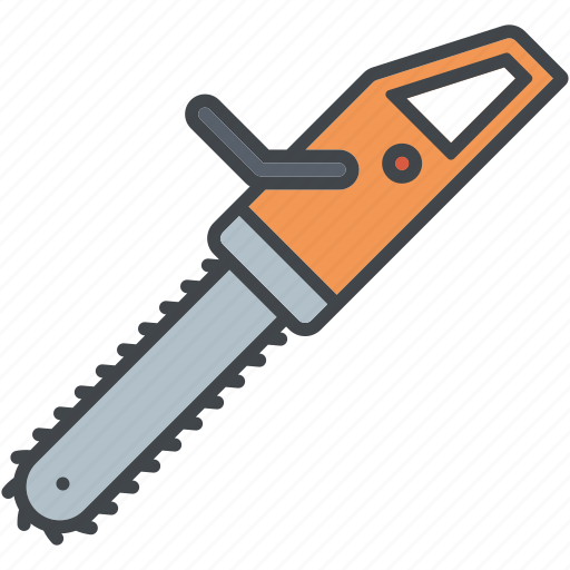 Chainsaw, equipment, garden, gardening, lumbering, tool icon - Download on Iconfinder