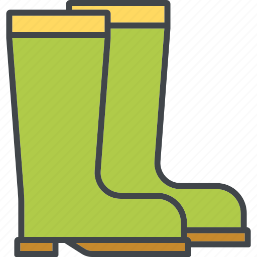 Footwear, garden, gardening, gum boots, rainboots, rubber boots, wellies icon - Download on Iconfinder