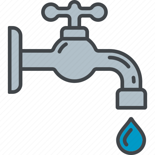 Drop, equipment, faucet, garden, gardening, tap, water icon - Download on Iconfinder