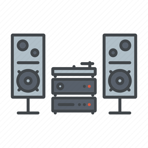 Decoration, high-fidelity, home, interior, music, stereo system, stereo unit icon - Download on Iconfinder