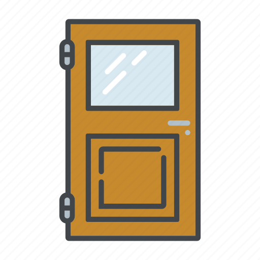 Decoration, door, door leaf, door panel, entrance, home, interior icon - Download on Iconfinder