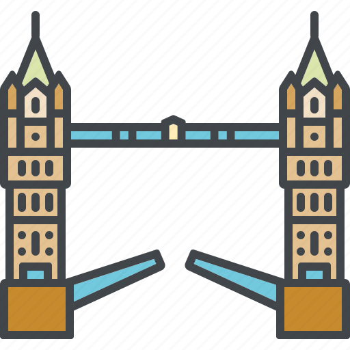 Building, great britain, landmark, london, monument, tourism, tower bridge icon - Download on Iconfinder