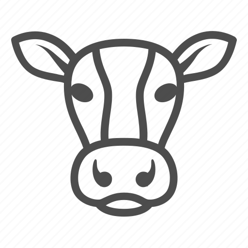 Cow, farm, cattle, animal, head icon - Download on Iconfinder