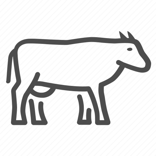 Cow, farm, cattle, beef, footed, cloven, milk icon - Download on Iconfinder